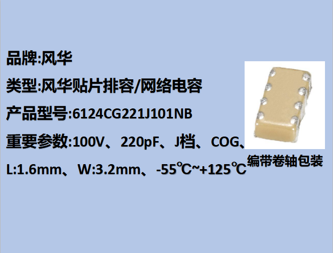 绪Ƭ6124,COG,J,220pF,100V